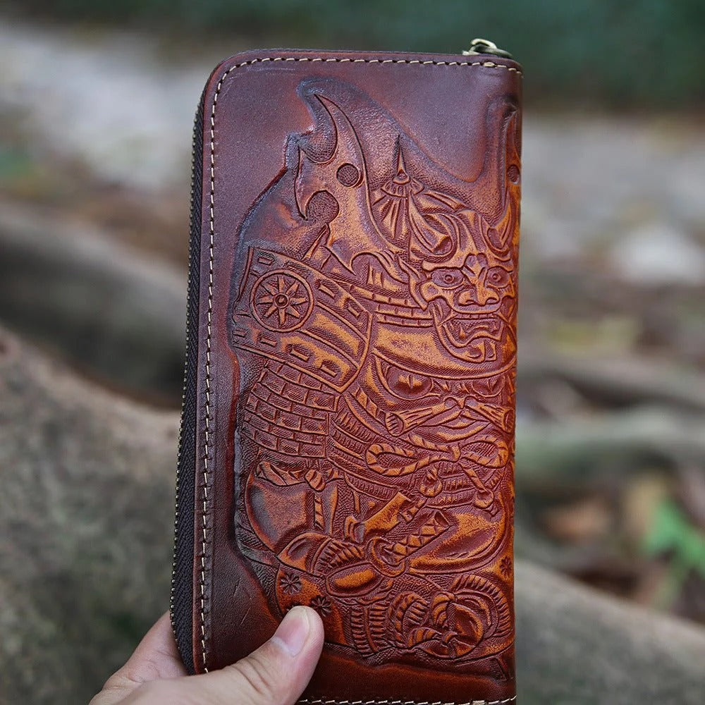 Top Layer Cowhide Men's Wallet Vintage Clutch