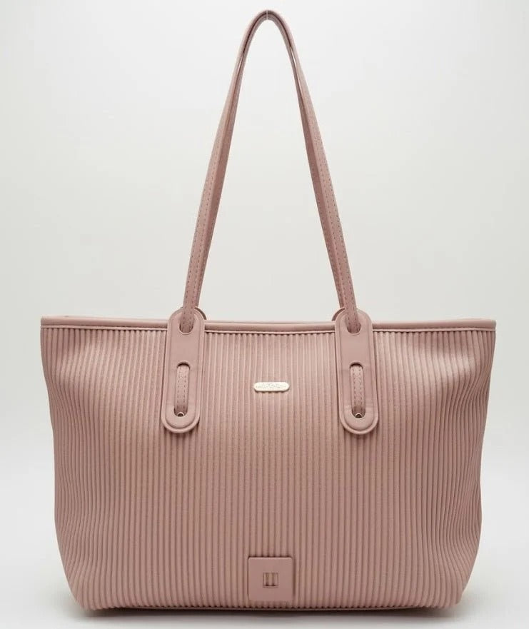 Vertical Ribbed Tote Bag